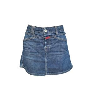 marithe + francois girbaud denim mini skirt